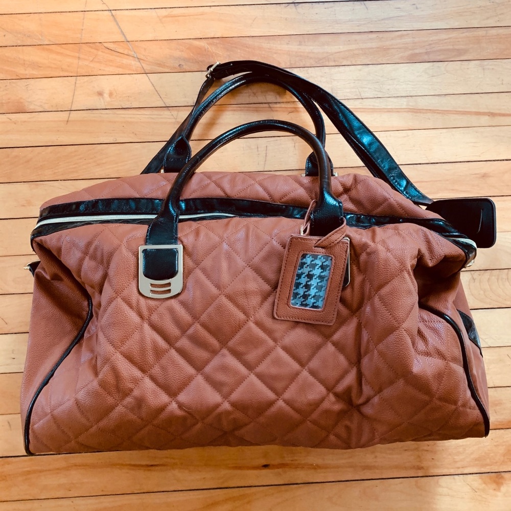 pleather duffle travel bag | steve madden